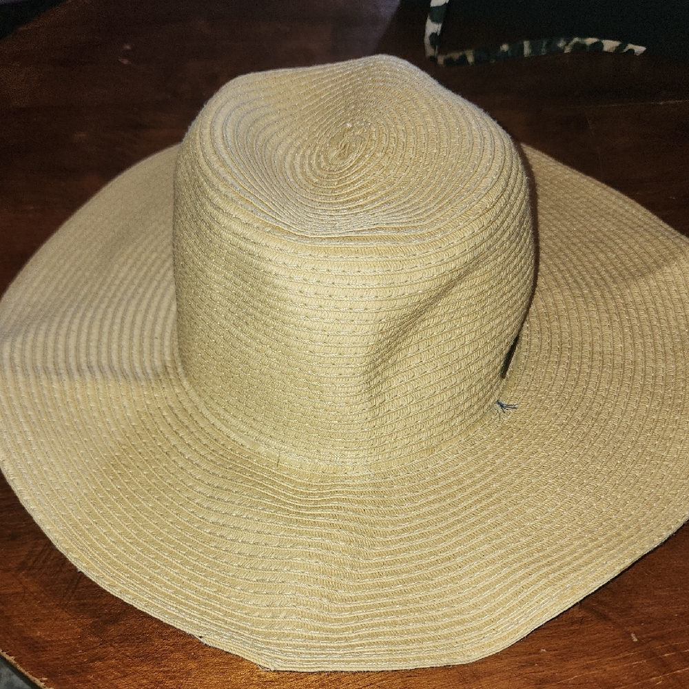 Panama Jack Wide-Brim Straw Sun Hat - Natural Tan